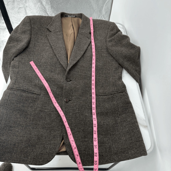 Vintage Men’s Wool Sport Coat 42L Tweed Preppy English Countryside Brown - Picture 5 of 12